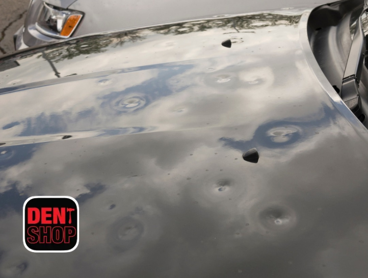 hail damage on car