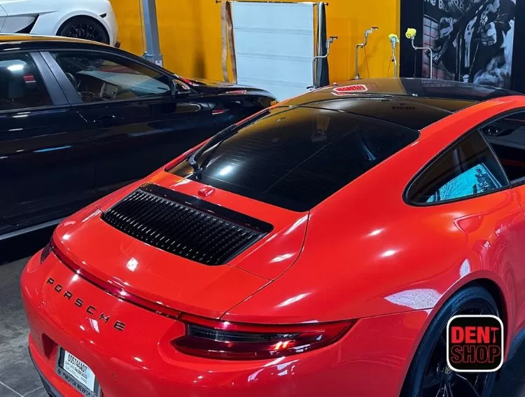 porsche dent repair at dent shop